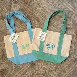 Set of 2 Trader Joe’s Mini Totes - brand new with tags
